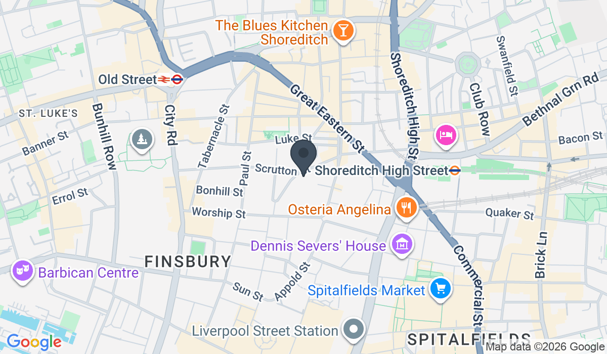 Shoreditch clinic map | Kirstie Cousins - Leytonstone Osteopaths